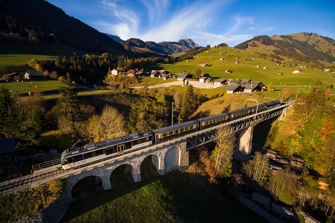 Traumhafte Bahnstrecken der Schweiz - Im Goldenpass Belle Époque von Montreux ins Berner Oberland - Z filmu