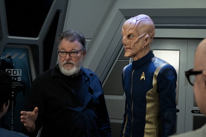 Star Trek: Discovery - Bewohner der Erde - Dreharbeiten - Jonathan Frakes, Doug Jones