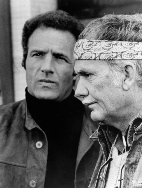 The Killer Elite - Forgatási fotók - James Caan, Sam Peckinpah