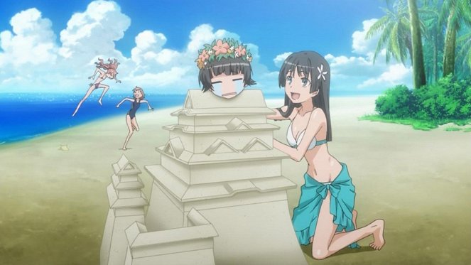 Toaru kagaku no Railgun - Bikini postavu rozdělují na dvě části, ale celkové plavky ukážou celou figuru, takže štíhlým sluší - Z filmu