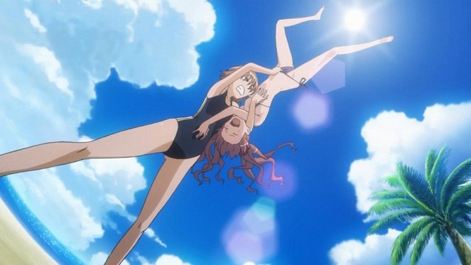Toaru kagaku no Railgun - Bikini postavu rozdělují na dvě části, ale celkové plavky ukážou celou figuru, takže štíhlým sluší - Z filmu