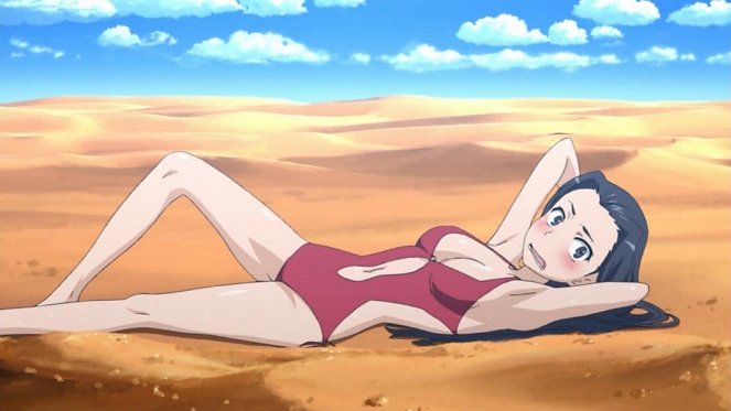 Toaru kagaku no Railgun - Bikini postavu rozdělují na dvě části, ale celkové plavky ukážou celou figuru, takže štíhlým sluší - Z filmu