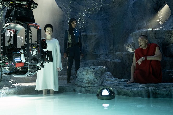 Star Trek: Discovery - Forget Me Not - Tournage - Blu del Barrio, Sonequa Martin-Green, Andreas Apergis