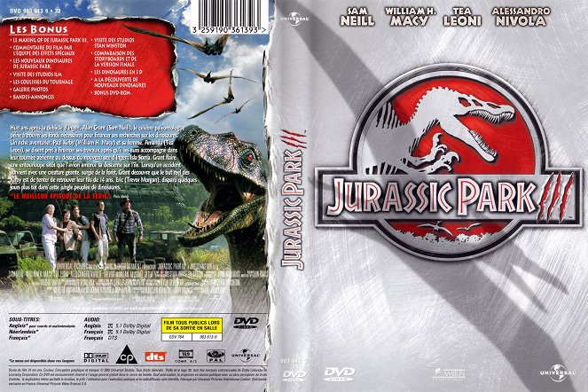 Jurassic Park III - Couvertures