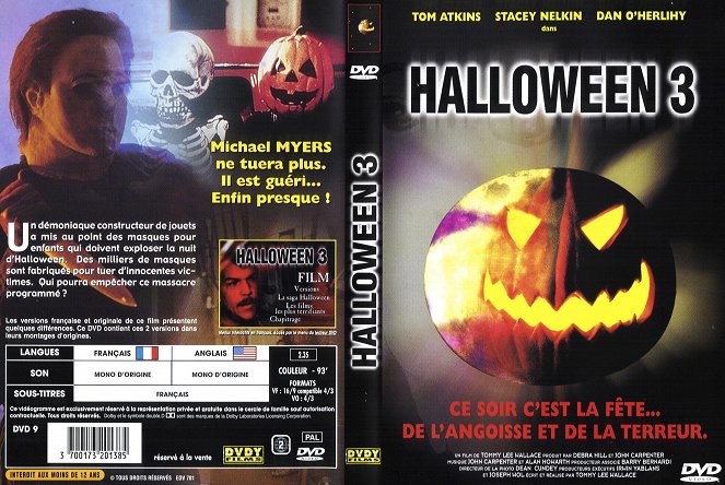 Halloween III: El día de la bruja - Carátulas