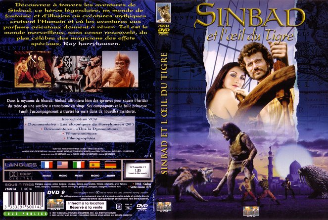 Sinbad en het oog van de tijger - Covers