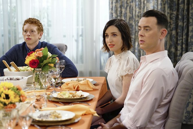 Life in Pieces - Testosterone Martyr Baked Knife - Photos - Niall Cunningham, Zoe Lister Jones, Colin Hanks