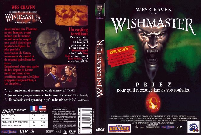 Wishmaster - Couvertures
