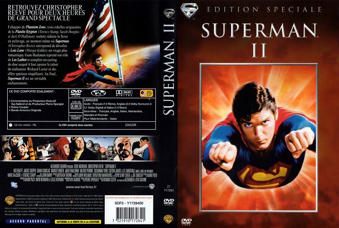 Superman II: La aventura continúa - Carátulas