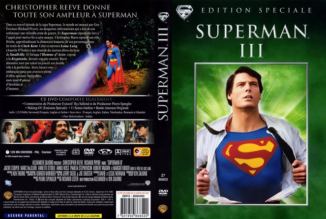 Superman III - Carátulas