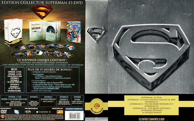 Superman IV: En busca de la paz - Carátulas
