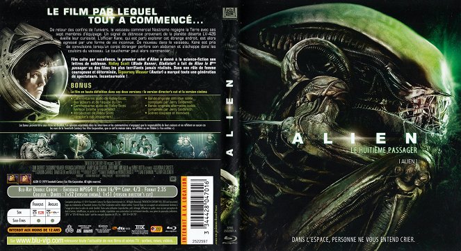 Alien, el octavo pasajero - Carátulas