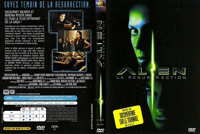 Alien, la résurrection - Couvertures