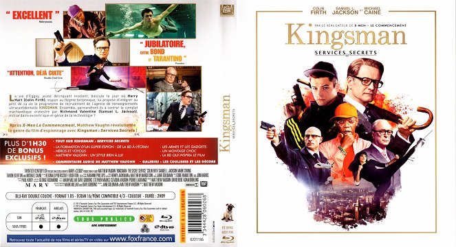 Kingsman: Servicio secreto - Carátulas