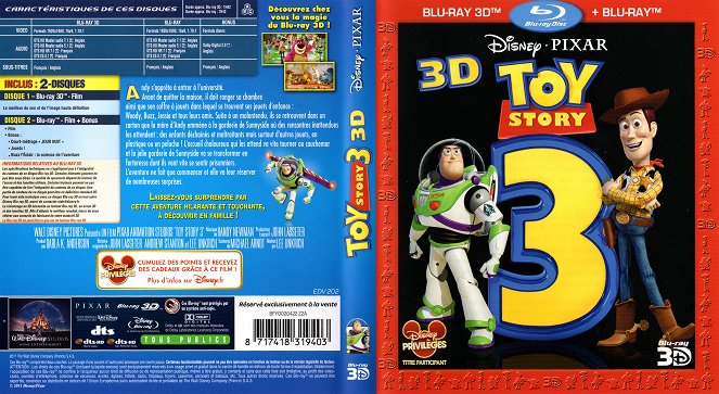 Toy Story 3 - Carátulas