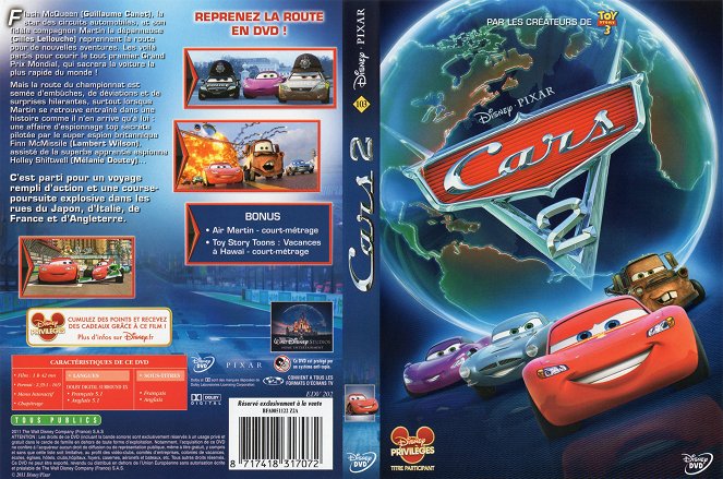 Cars 2 - Couvertures