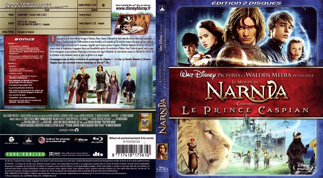 Las crónicas de Narnia: El Príncipe Caspian - Carátulas