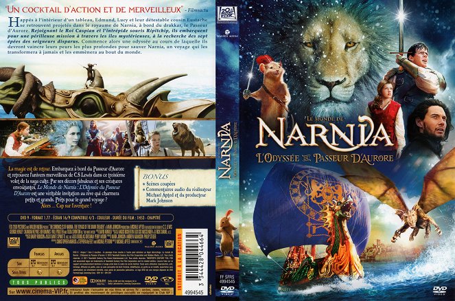 Las crónicas de Narnia: La travesía del Viajero del Alba - Carátulas