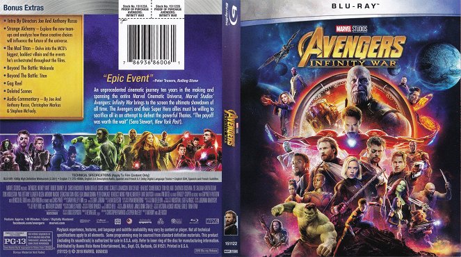 Avengers : Infinity War - Couvertures
