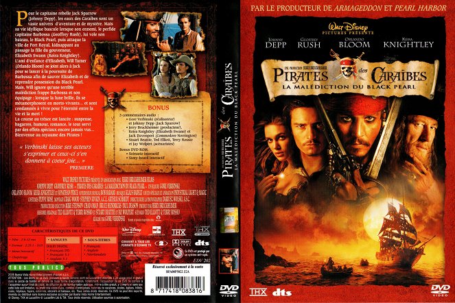 Pirates des Caraïbes : La malédiction du Black Pearl - Couvertures