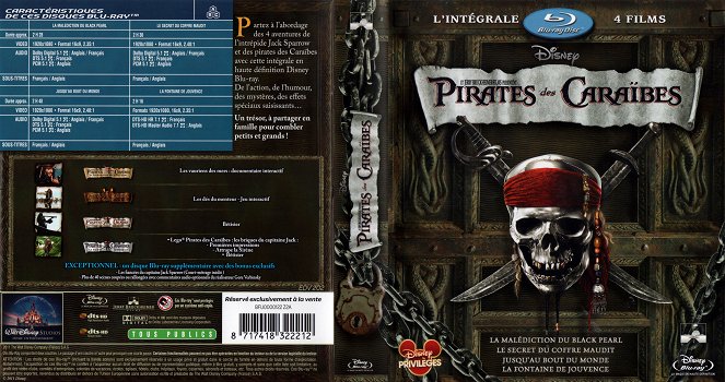 Piratas del Caribe: En el fin del mundo - Carátulas