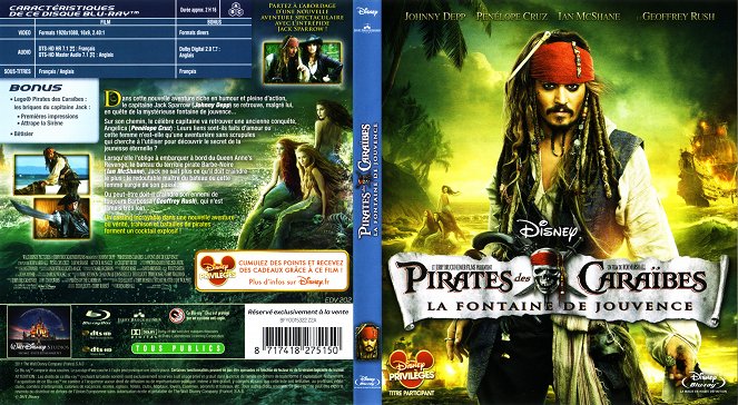 Piratas del Caribe: En mareas misteriosas - Carátulas