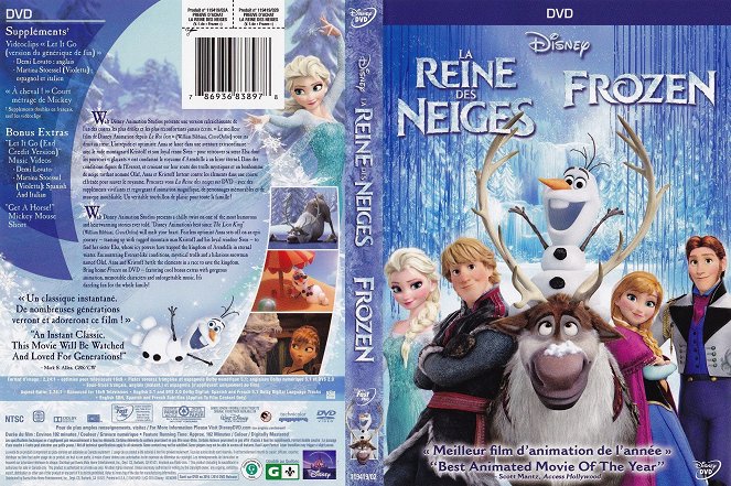 Frozen, el reino del hielo - Carátulas