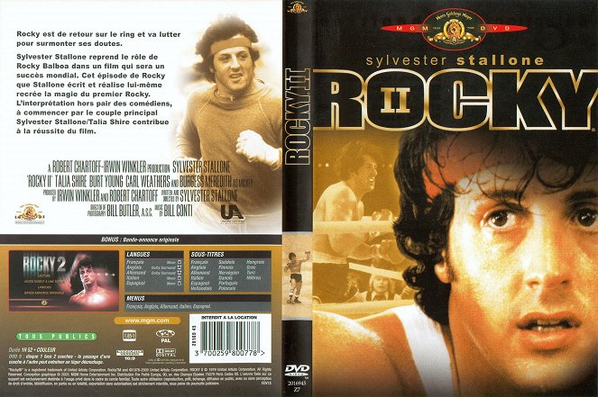 Rocky II - Carátulas