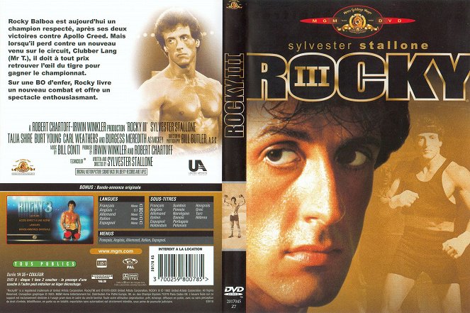 Rocky III - Carátulas