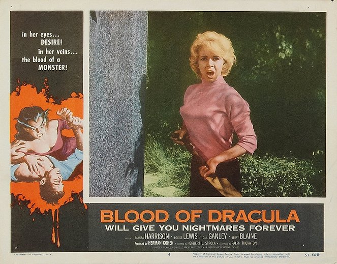 Blood of Dracula - Cartes de lobby