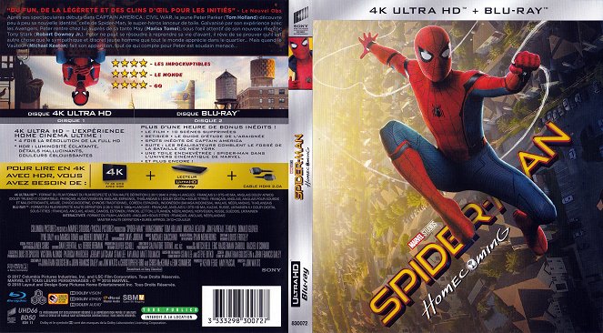Spider-Man: Homecoming - Carátulas