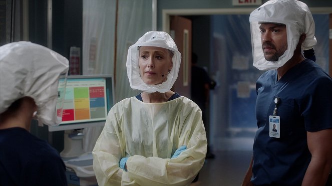 Grey's Anatomy - Fight the Power - Van film - Kim Raver, Jesse Williams
