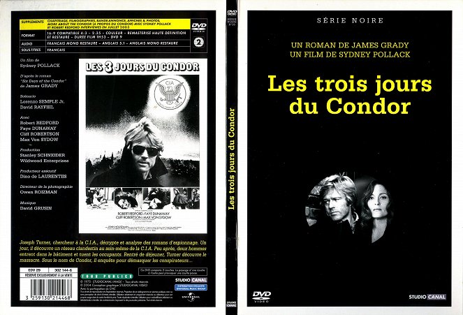 Die 3 Tage des Condor - Covers - Robert Redford, Faye Dunaway