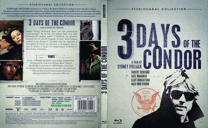 Die drei Tage des Condor - Covers - Robert Redford
