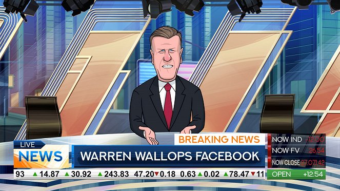 Our Cartoon President - Warren vs. Facebook - Photos