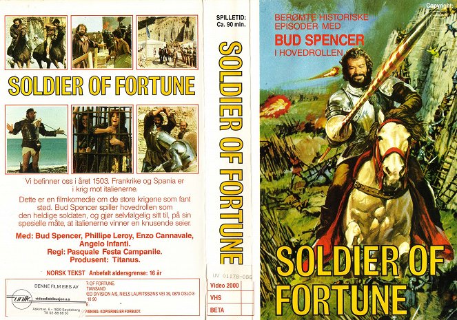 El soldado de fortuna - Carátulas