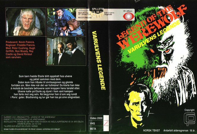 Legend of the Werewolf - Capas