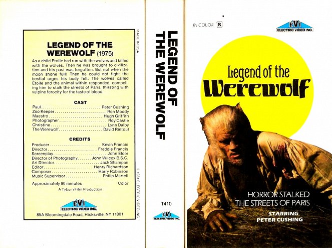 Legend of the Werewolf - Capas