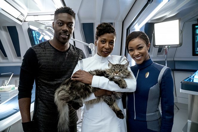 Star Trek: Discovery - Su'Kal - Van de set - David Ajala, Raven Dauda, Sonequa Martin-Green