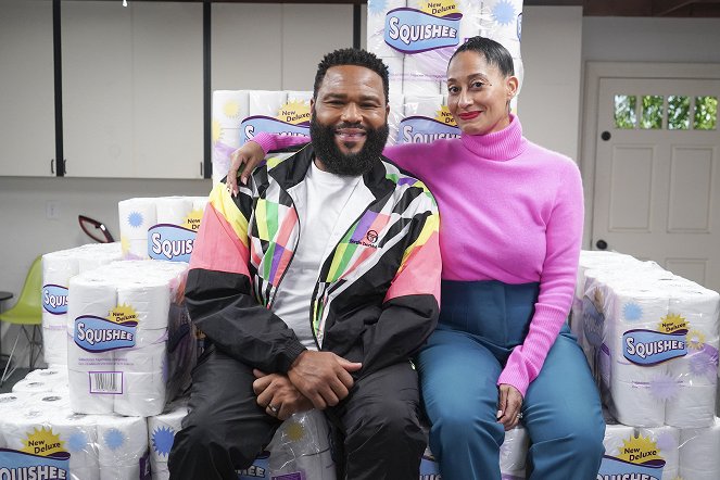 Black-ish - Black-Out - Del rodaje - Anthony Anderson, Tracee Ellis Ross