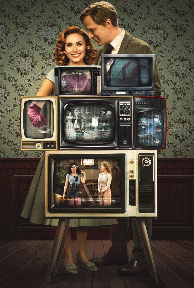 WandaVision - Promoción - Elizabeth Olsen, Paul Bettany