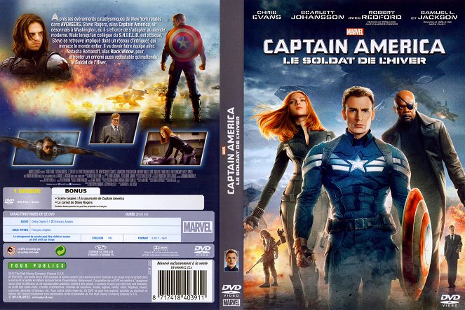 Capitán América: El soldado de invierno - Carátulas