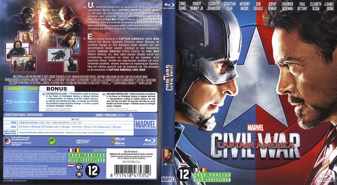 Capitán América: Civil War - Carátulas