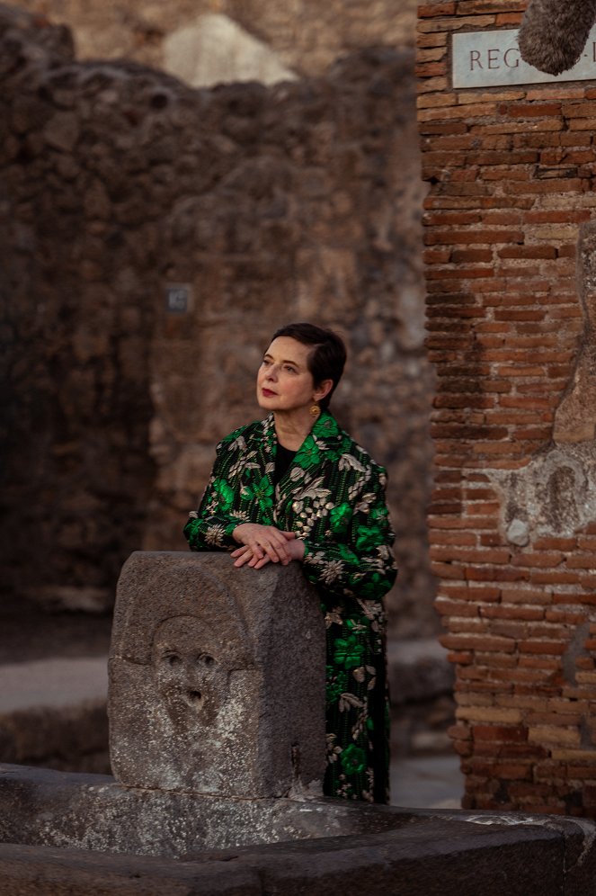Pompeya. Mito y leyenda - Del rodaje - Isabella Rossellini