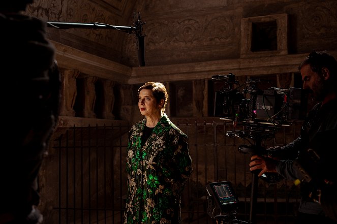 Pompei - Eros e mito - De filmagens - Isabella Rossellini