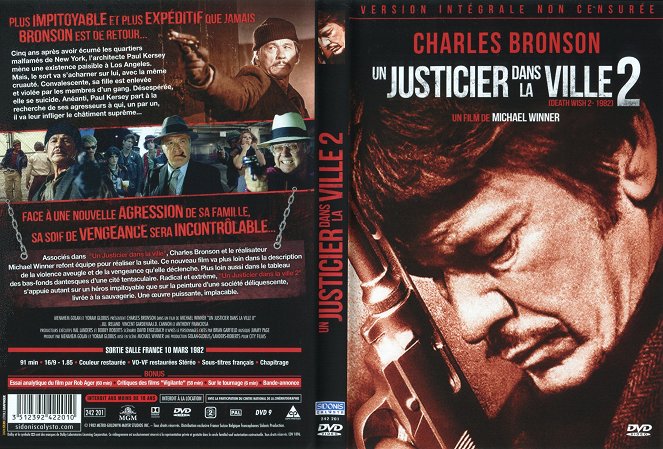 Un justicier dans la ville n°2 - Couvertures