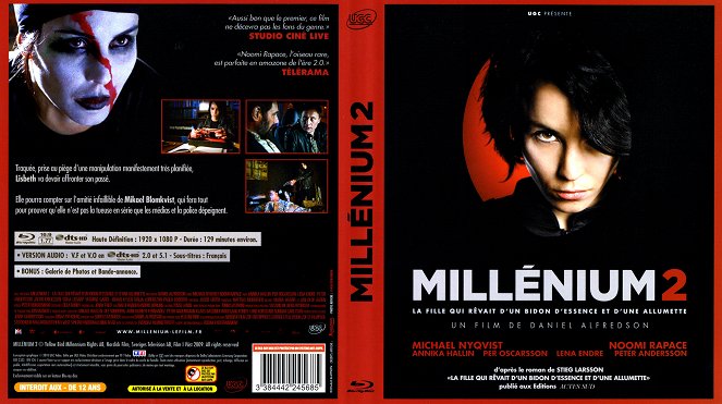 Millennium 2: La chica que soñaba con una cerilla y un bidón de gasolina - Carátulas