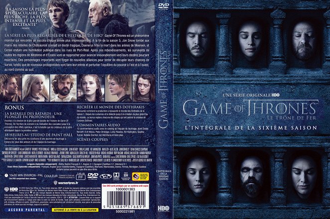 Game of Thrones - Season 6 - Covers