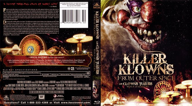 Killer Klowns from Outer Space - Carátulas