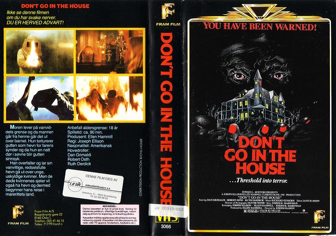 Don't Go in the House - Capas